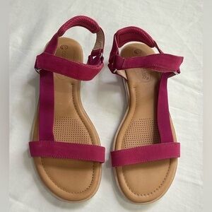 Corso Como Pink Sandals with Suede Straps size 8.5